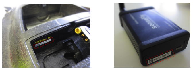 Drone serial number location