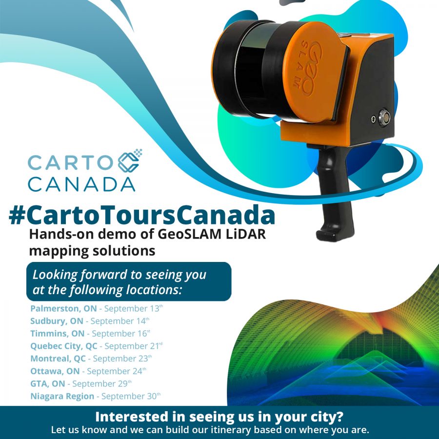 A post for CartoToursCanada demo GeoSLAM LiDAR